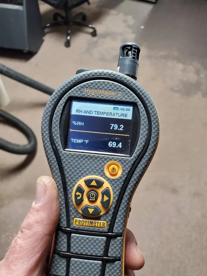 Moisture meter humidity assessment for Fire & Smoke Damage Restoration in Winter Gardens